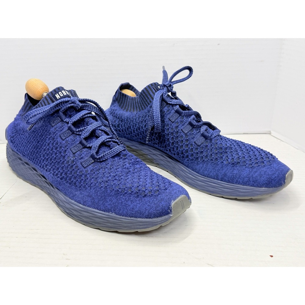 NOBULL Diamond Knit Runner Navy Blue Men's 17 Women's 18.5 Training Shoes